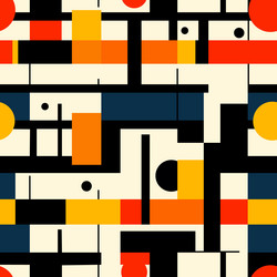 abstract seamless pattern with geometric shapes vector image