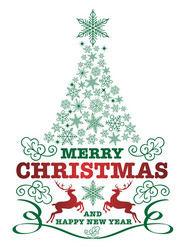 Christmas Badge - Festive Winter Vector Image