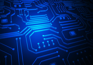 circuit technology background with hi-tech digital vector image