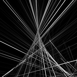 random chaotic lines texture abstract geometric vector image