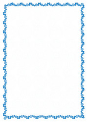 Simple blue frame border with protective mesh Vector Image