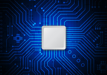 circuit technology background with hi-tech digital vector image
