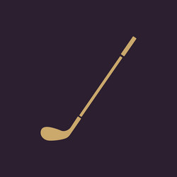 golf icon game symbol flat vector