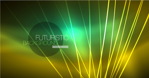 Neon glowing magic background banner night vector