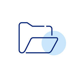 open computer folder file access and sharing vector image