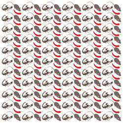 rat scorpion with chili as a pattern background vector image