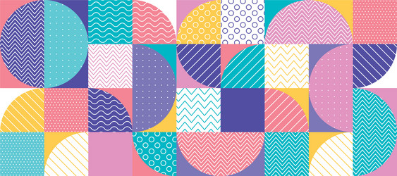 abstract multicolored geometric pattern vector image