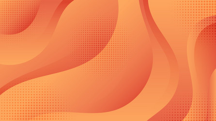 abstract orange wave shape overlapping layer vector image