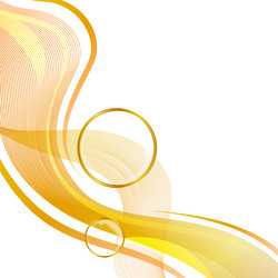 background with orange abstract waves decoration vector image