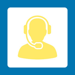 call center operator icon from commerce buttons vector image