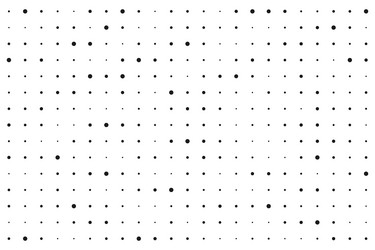 dot grid halftone background different sized vector image