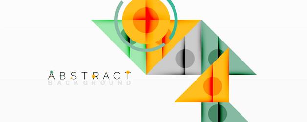 geometric shapes overlap creating vibrant vector image