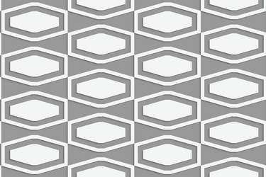 perforated squashed hexagons in grid vector