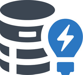 Database idea icon vector