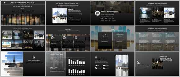 templates for website design presentations vector image