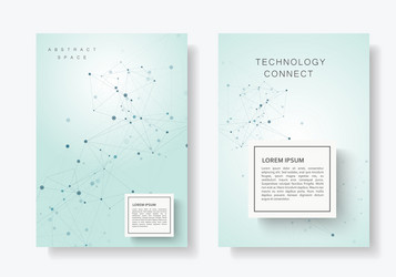 abstract connect background with connected lines vector image