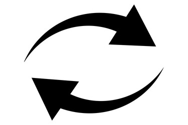 recycle arrows loading arrow circular rotation vector image