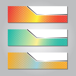abstract design web banner colorful gradient vector image