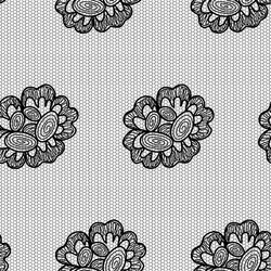 Lacy flower seamless pattern vector