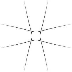 grid mesh lattice with distortion warp effect vector image
