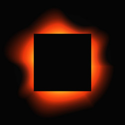 square illuminate light frame with color gradient vector image