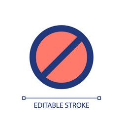 failure occurred pixel perfect rgb color ui icon vector image