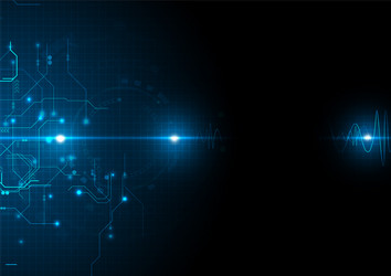 light futuristic digital circuit data vector image