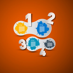 paper progress steps for tutorial vector image