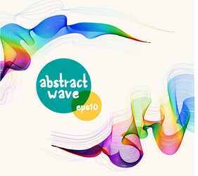 abstract colorful background with wave vector image