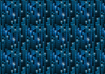 blue matrix symbols binary code on dark vector image