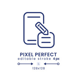 note taking apps linear desktop icon vector image