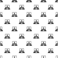 secured laptop pattern seamless vector