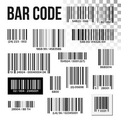 Bar code set price scan product label vector