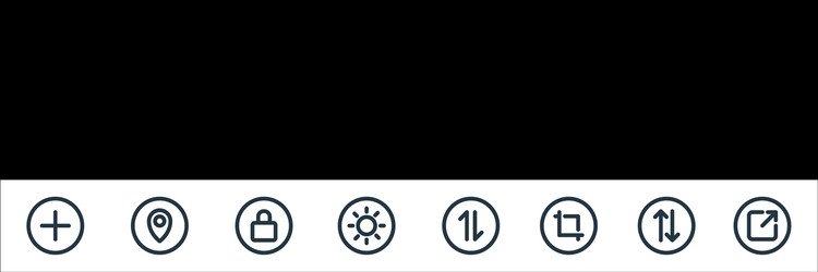 basic ui line icons linear set quality vector image