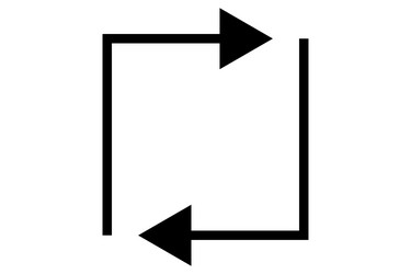 recycle arrows loading arrow circular rotation vector image