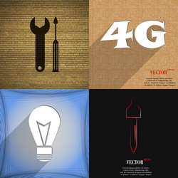 set of abstract backgrounds with different web vector image