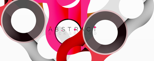 abstract design features overlapping circles vector image