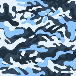 Seamless blue camouflage Royalty Free Vector Image