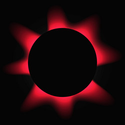 circle illuminate light frame with color gradient vector image