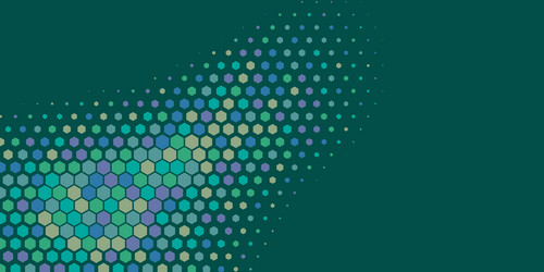 geometric abstract hexagon multi color background vector image