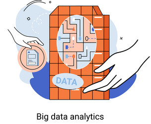 big data analytics process of analyzing complex vector image