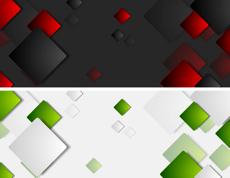 Tech Square Backgrounds vector image