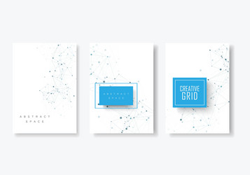 abstract connect background with connected lines vector image