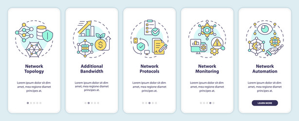 practices for managing networks onboarding mobile vector image