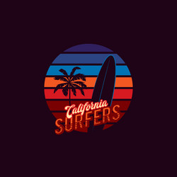 Retro sunset Royalty Free Vector Image - VectorStock