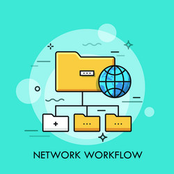 Data Structure & File Organization vector image