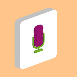 microphone computer symbol vector image