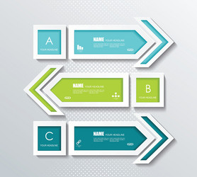 pointer arrows graphic or website layout vector image