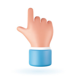 3d web cursor vector image