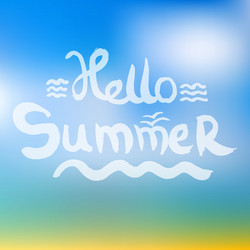 Creative graphic for summer watercolor vector